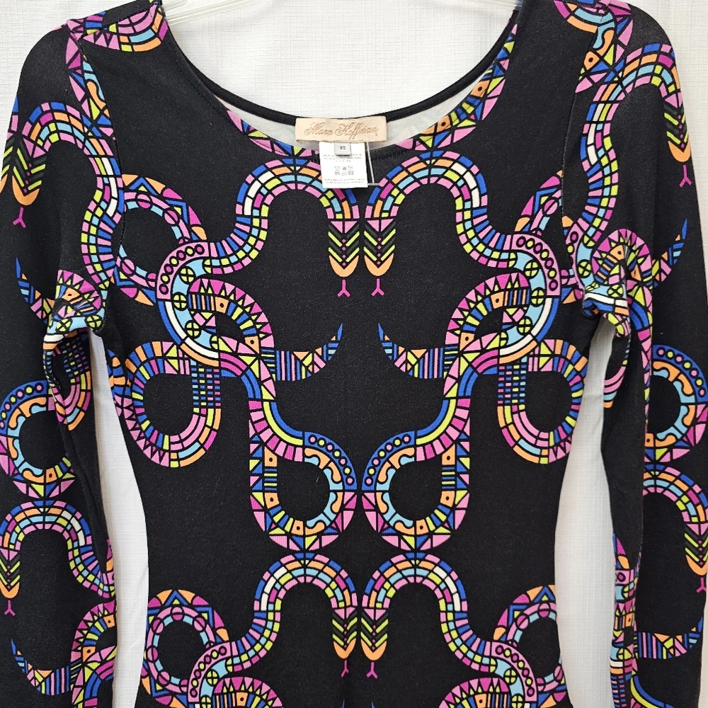 Mara Hoffmann Dress NWOT geo Neon snake